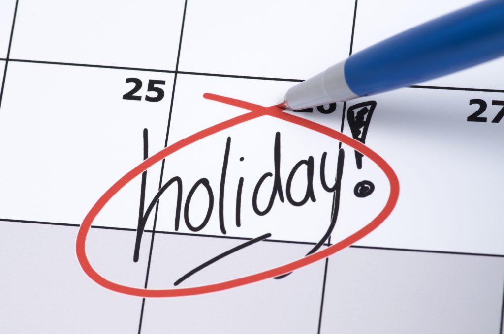 what are the bank holidays in florida