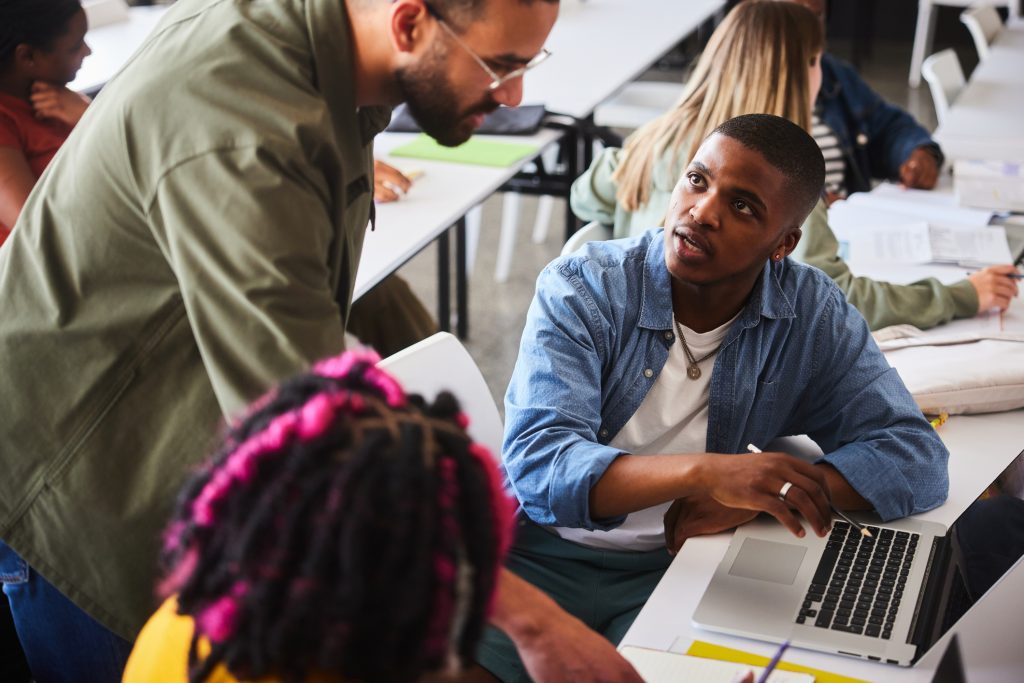a mentor gives professional development tips for young adults with help from Amerant Bank